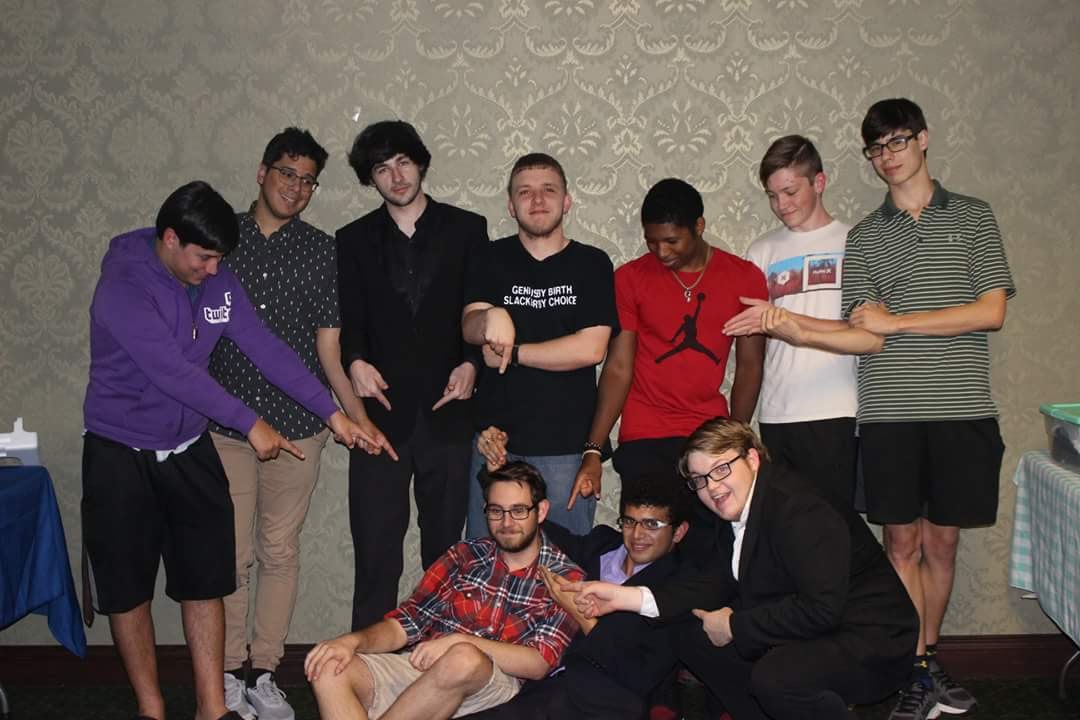 Group photo of me and the friends that helped me run the tournaments.